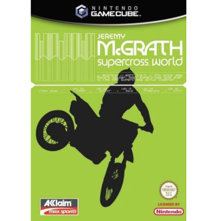 Jeremy McGrath Supercross World - Nintendo Gamecube - PAL/EUR/SWD (SE/DK Manual) - Complete (CIB)