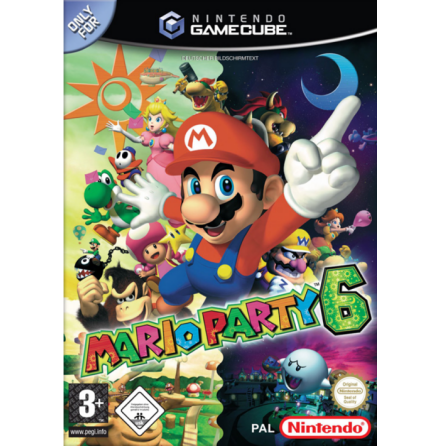 Mario Party 6 (no carboard /mic) - Nintendo Gamecube - PAL/EUR/SWD (SE/DK Manual) - Complete (CIB)